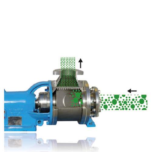 Gorator - grovdispergator vid tyngre jobb! dvs höga torrhalter och stora klumpar. Typiska fall är dispergering av brännlut, kol- och koksklumpar, mat- och slaktavfall mm.